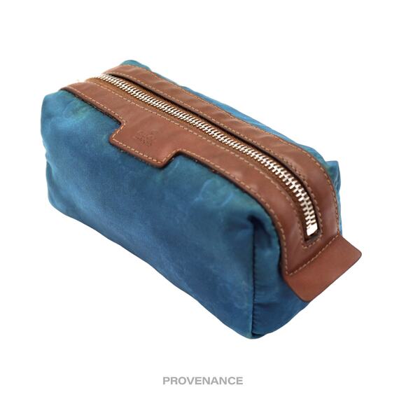 🔴 Gucci Cosmetic Pouch - Blue GG Canvas - Picture 4 of 12